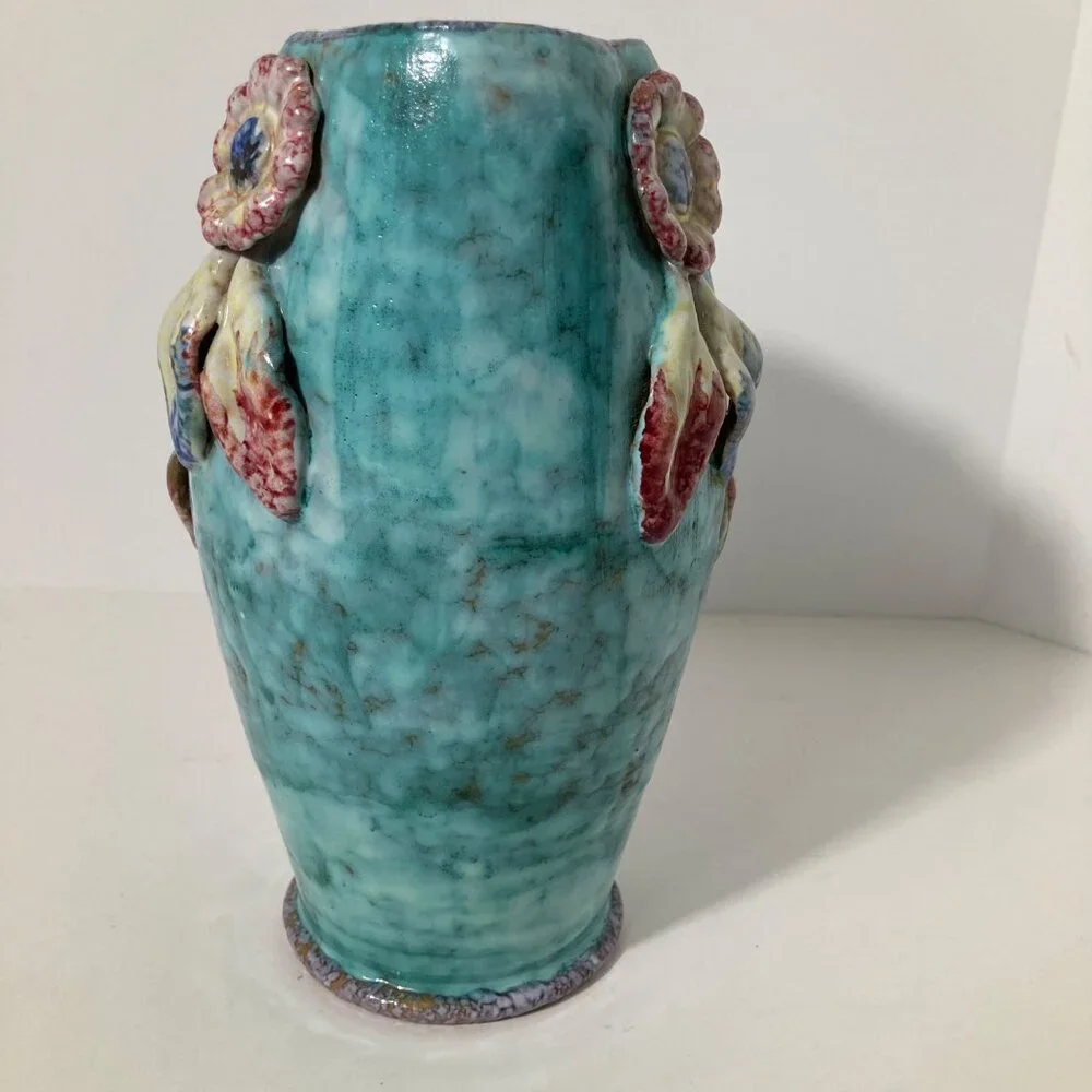 Fratelli Fanciullacci Majolica Vase‎ Italy 6 x 9 x 3